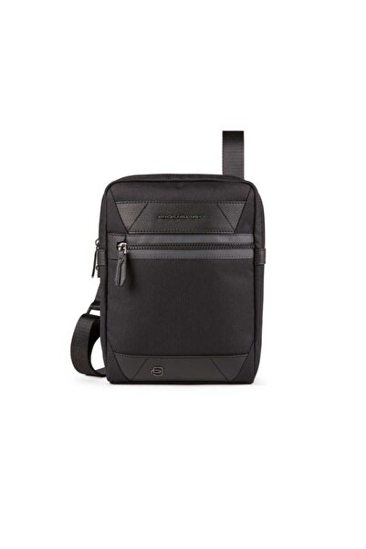 PIQUADRO Trakai, Piele și material textil, Mică, Geantă crossbody din materia...