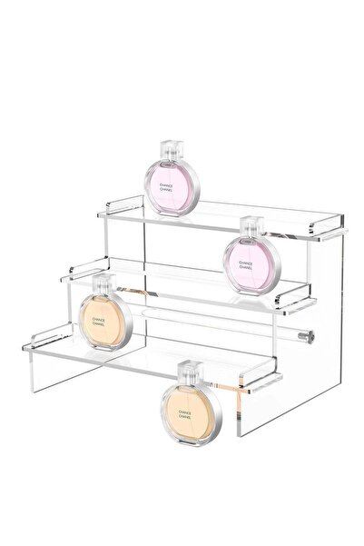 Generic Acrylic Display Risers 9.5" Clear Perfume Organizer Tiered Display Stand