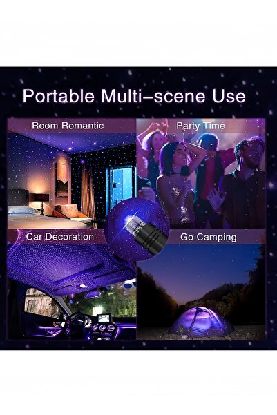 Genaric Car Led Lights,Star Projector Night Light,Romantic Star Interior Projector Night Light