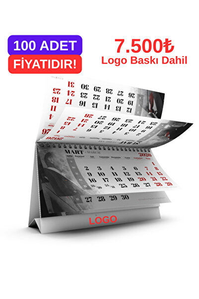 TAKVİM (100 ADET) - FİRMALARA ADET 100 ADET - MUSTAFA KEMAL ATATÜRK TAKVİMİ