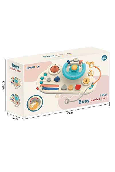 Tczone Multifunctional Sensory Board for Babies & Toddlers with Interactive Wheel and Switches