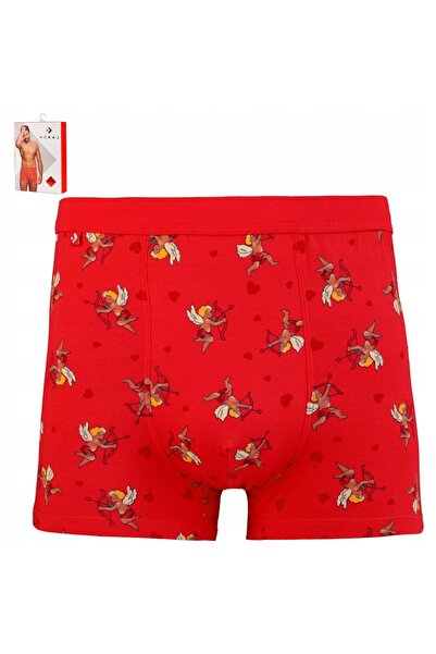 MORAJ Bokserki Męskie Dopasowane Wygodne Prezent na Walentynki AMORKI XL