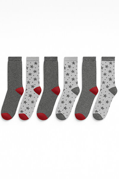 Murat Çorap 6-Piece Thermal Towel Women's Socks Set – Cotton, Warm, Soft and Comfortable