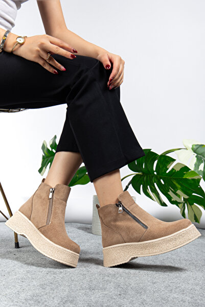 Mc vay Shoes Women's 014 Non-Slip Waterproof Ornamental Zipper Women's Bootie & Boots