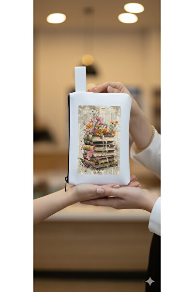 Boom town Bez Makyaj Çantası, Kalemlik, El Çantası,Bez Çanta,Cüzdan,Bakım Çan...