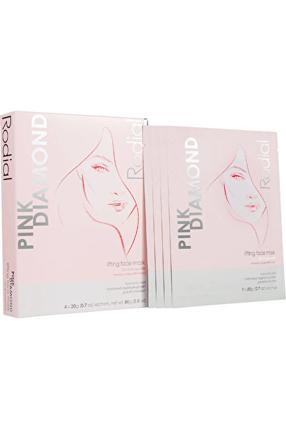 Rodial Set, Rodial, Pink Diamond, Lifting, Sheet Mask, Face, 4 pcs, 20 g