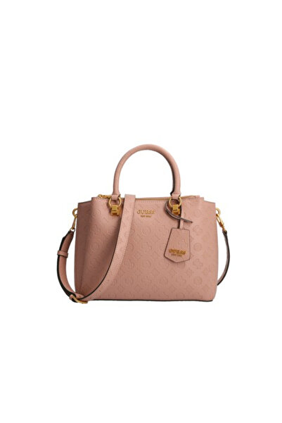 Guess Handbag, Polyurethane, Textile bag, Biscuit, HWPA84, For women