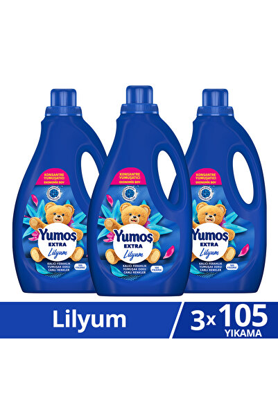 Yumoş Extra Konsantre Çamaşır Yumuşatıcısı Lilyum 105 Yıkama 2520ml x3