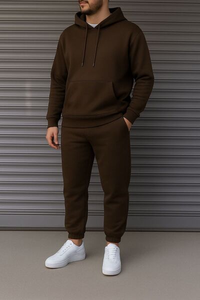 KONSEPT35 SET cu căptușeală din fleece FMAN PENTRU BĂRBAȚI 3 FIȘURI KA cu glu...