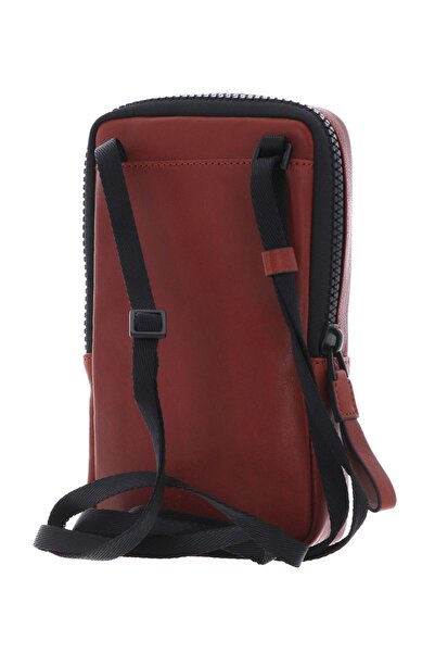 PIQUADRO , Leather wallet, Phone holder, 42023100, Brown, For men