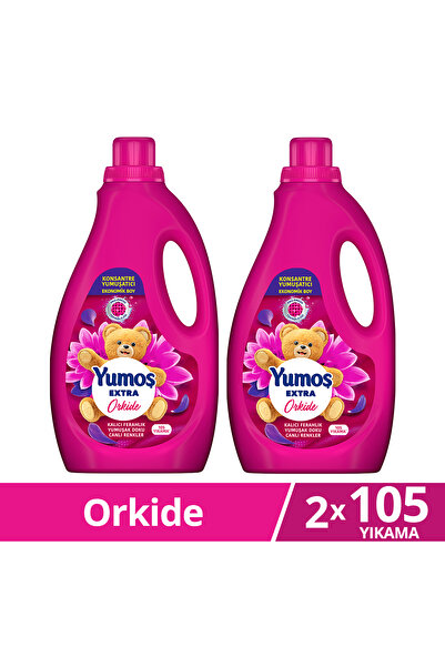 Yumoş Extra Konsantre Çamaşır Yumuşatıcısı Orkide 105 Yıkama 2520ml x2