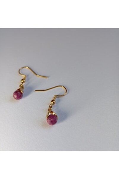 OEM 18K Gold-Plated Ruby Earrings