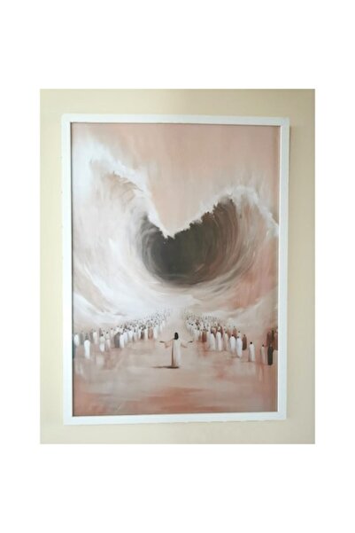 OEM Χριστιανική εικονογράφηση - Ο Ιησούς χωρίζει τη θάλασσα, 73 x 53 εκ., λευ...