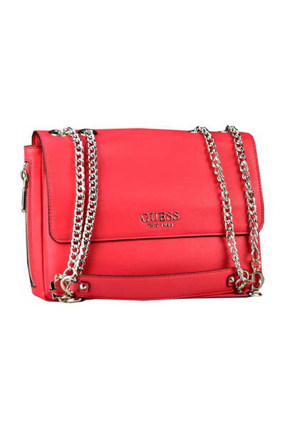 Guess Naya, Crossbody bag made of fabric, Red, For women