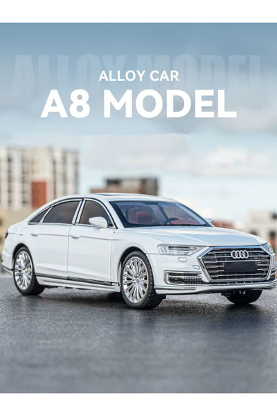 CarStore AUDİ A8 1:24 MODEL MAKET ARABA BEYAZ