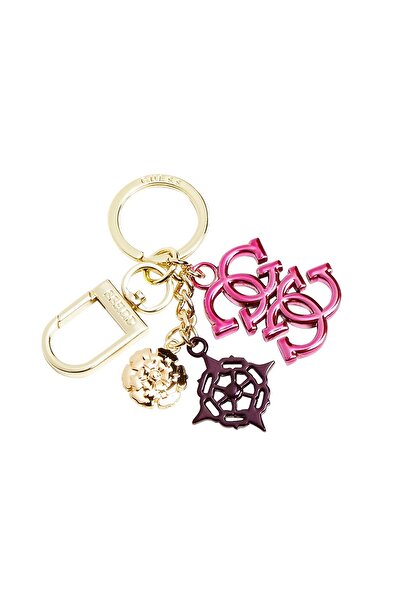 Guess , Guess, Multi, Metal Keyring, RW7427, Fuchsia