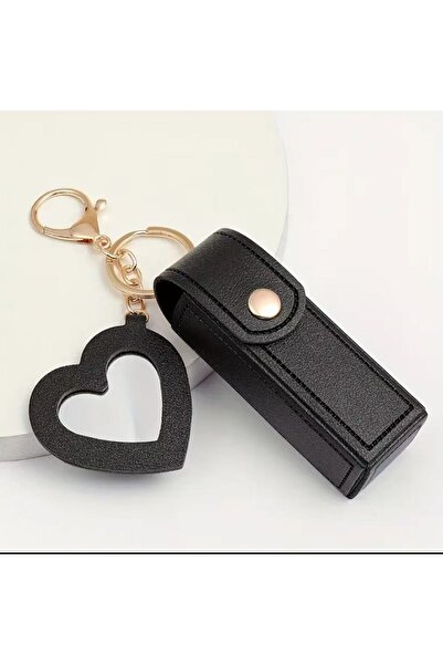 Viranes Mini Lipstick Bag with Mirror, Lipstick Case, Mini Makeup Bag, Heart ...