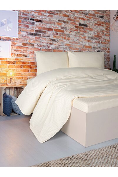 Madamca Roxana Bedding Set Cream 100% Cotton Double Bed Linen Set