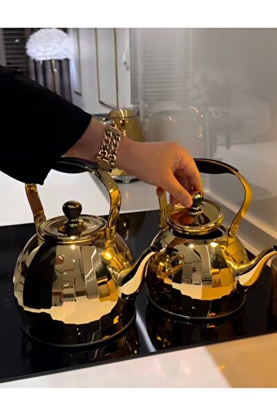 VICALINA GOLD ÇAYDANLIK SÜZGEÇLİ MODEL