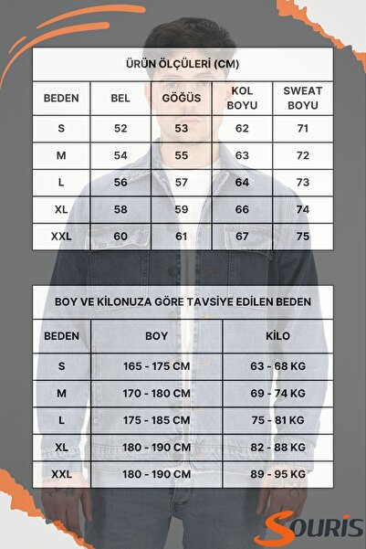 Souris Men's Navy Blue Washed Denim Jacket Shirt Collar Flap Double Pocket