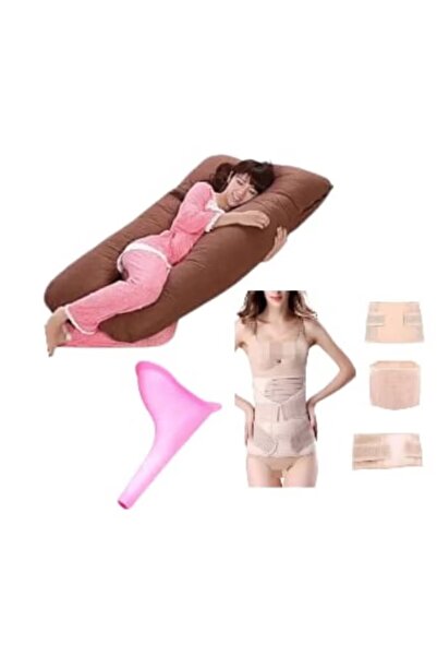 Generic Maternity pillow for sleeping, U-shaped pregnancy pillow + emergency urinary funnel immediately after pregnancy + set for size M