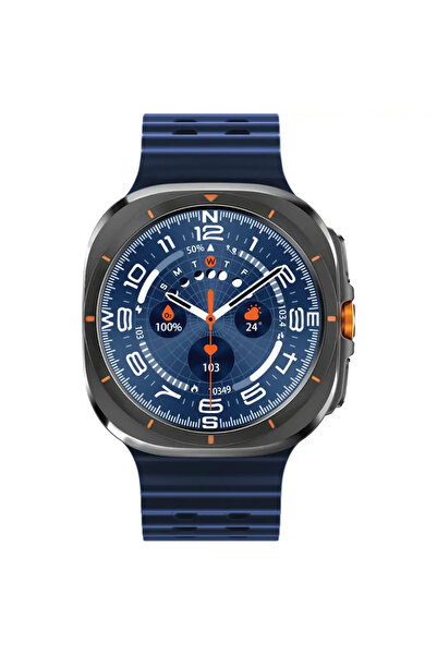 porodo Amoled 1.43" Smart Watch Black Dial with 34mm Orange Ocean Band (Blue)