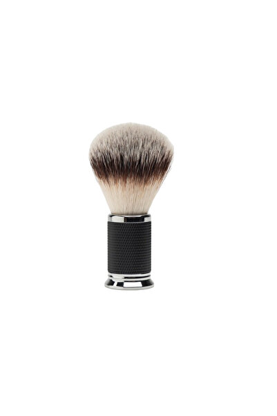 DEPOT , Accessories No. 733 Vintage, Artificial Fiber, Face Shaving Brush, Black & Silver