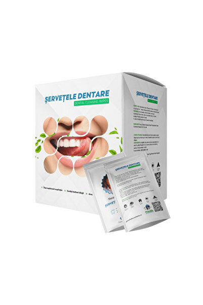 SCK Șervețele Dentare 12 buc cutie Curățare rapidă pentru dinți, respirație p...