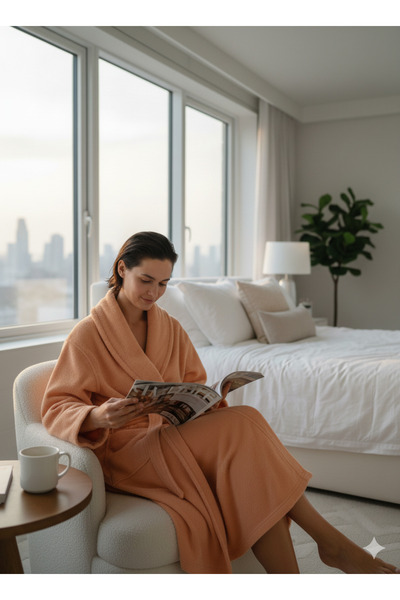 embays collection روب حمام بوكلي، روب حمام بياقة شال، روب حمام للجنسين من القطن 100% للنساء/الرجال، روب حمام للفنادق والمنتجعات الصحية والساونا