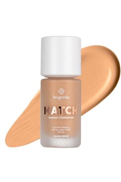 Bogenia كريم أساس مرطب بالكولاجين المضيء من بوجينيا ماتش - بيج دافئ (BG609.005)