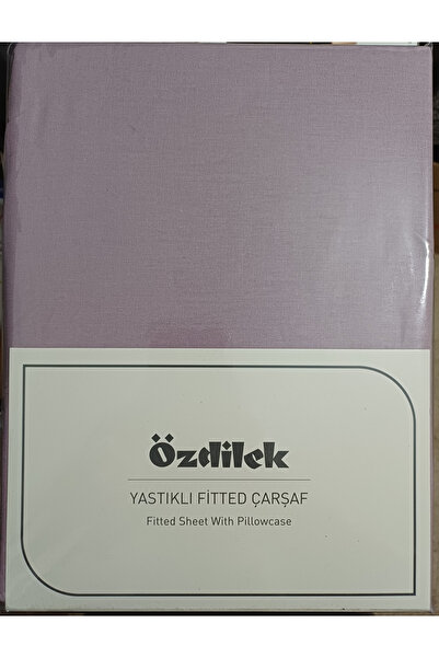 Özdilek Colourist Fitted Sheet Mink 100% Cotton Single Size with Pillowcase