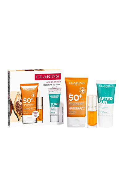 Clarins Set Clarins: Clarins, Hidratant, Cremă de protecție solară, Pentru fa...