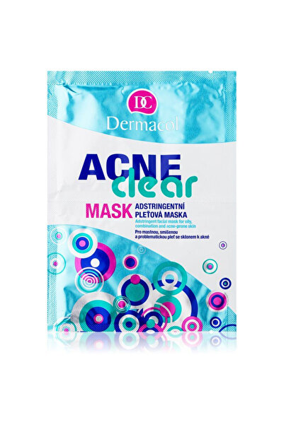 Dermacol Set Duo, Dermacol, Acnee Clear, Anti-Acnee, Mască cremă, Pentru față, 2 buc, 8 g