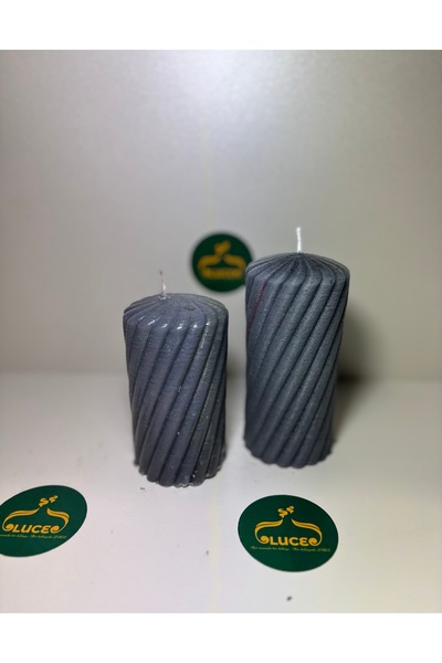 luce fioca İkili sütun mum set