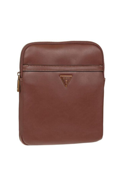 Guess Guess, Scala, Synthetic Leather, Textile Bag, Brown, HMSCALP2223BRO, For Men, 20 x 22.5 x 2.5 cm