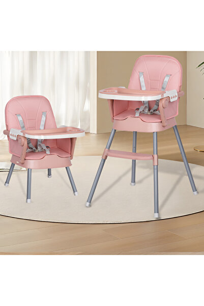 FULLJOY كرسي طعام مرتفع قابل للتعديل للأطفال 4*1، مقعد معزز للكرسي ,حزام أمان...