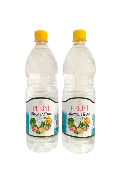 Kral Yöresel Ürünler 2 Adet 1 litre toplam 2 litre Beyaz Sirke (temizlik sirk...
