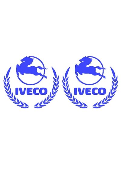 OEM Truck stickers SET IVECO, 30cm, waterproof, sun, blue