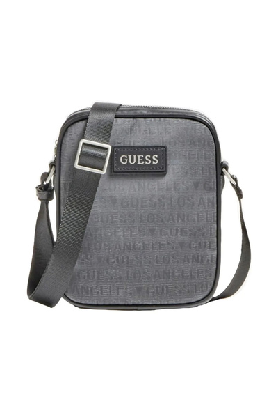 Guess Dan, Suport documente, Geantă textilă crossbody, Negru, HMDLJCP0317, Pe...