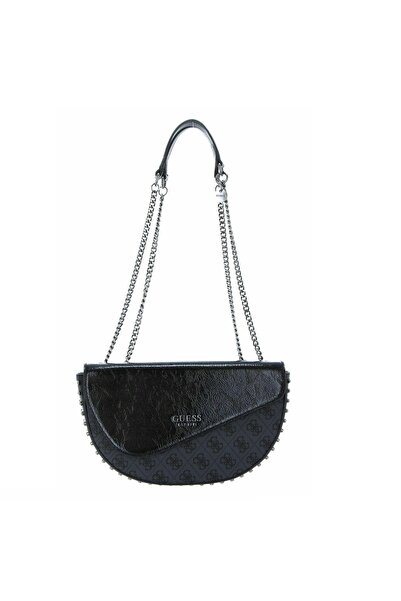 Guess Convertible Xbody Flap, Crossbody bag made of fabric, Black, 85 x 50 cm...