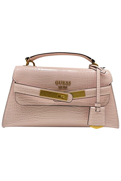 Guess Enisa, Polyurethane, Textile bag, Powder pink, CA842120, For women, 29 x 16.5 x 11 cm