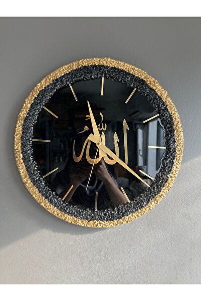Sultan Tasarım 40 cm Stylish Wall Clock with Epoxy Design - 40 cm Diameter