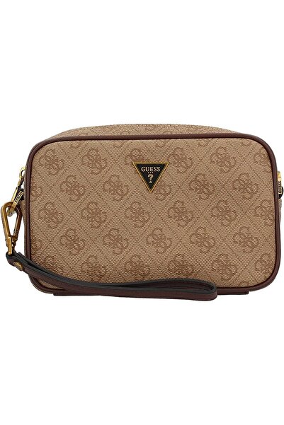 Guess Guess, Vezzola, Polyurethane, Small, Textile Crossbody Bag, Brown, GU154H046-O11, 13x20x5 cm, Unisex