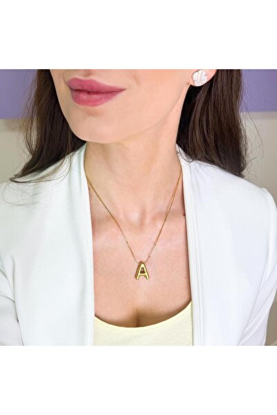 Bijuteria SORELLY Lanț placat cu aur de 18k, litera B