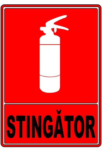 GGMag Tablouri PVC Extinguisher Plaque, or customized with your text