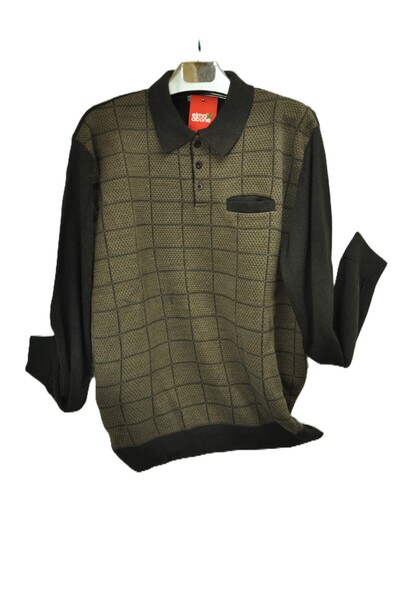 elma abone Super Battal Polo Neck Knitwear Sweater