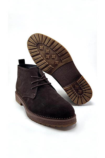 ALZA SHOES Genuine Suede Leather Men's Chukka Boots - Lightweight and Comfortable - Suitable for Everyday Wear - Winter Footwear