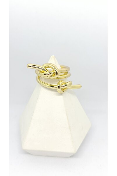 ndjewelry Aurora Gold Knot Women's Ring