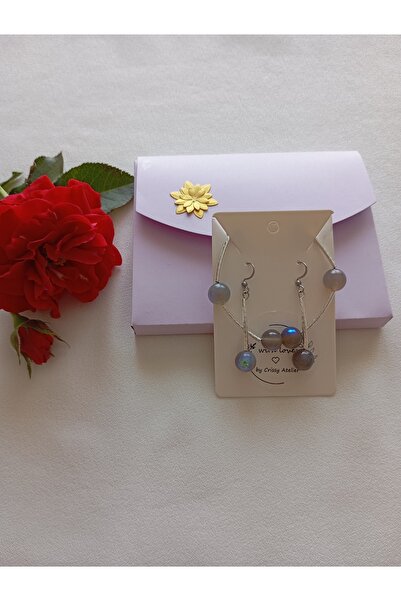 OEM Labradorite bracelet and earrings set (OEM)