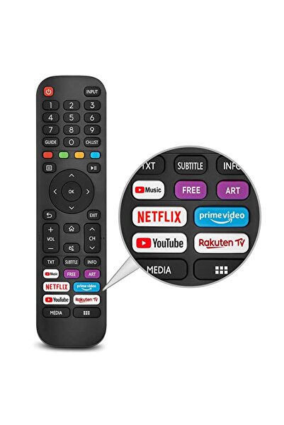 Promass جهاز تحكم عن بعد بديل عالمي لتلفزيون Hisense VIDAA EN2G30H/EN2A30